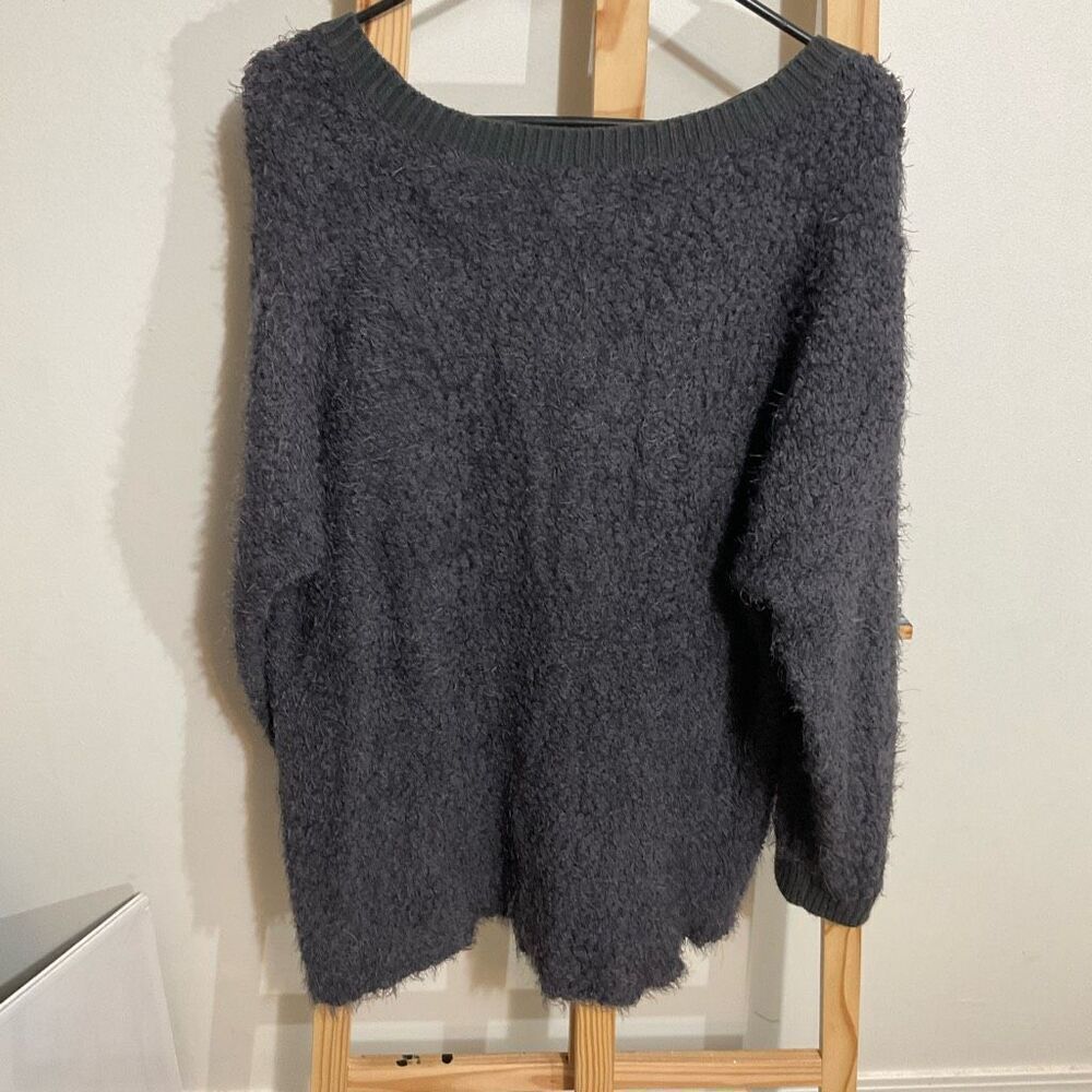 Torrid eyelash sweater size gray, cozy, ultra soft ￼size 2 - Picture 2 of 4